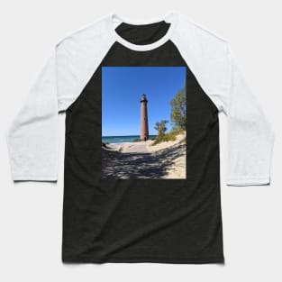 Lighthouse In the Sand Baseball T-Shirt